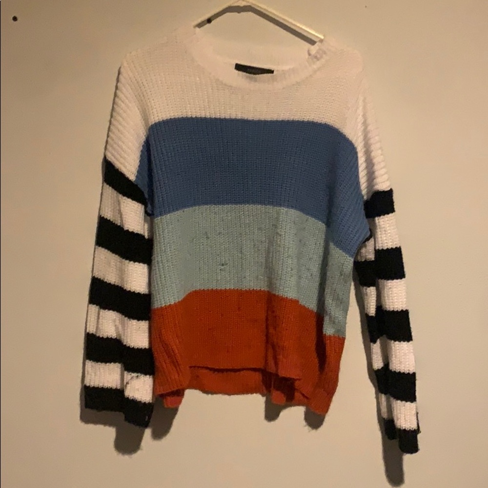 Color block sweater
